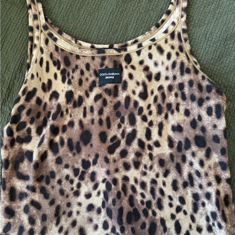 SKIMS Leopard Print Tank Top